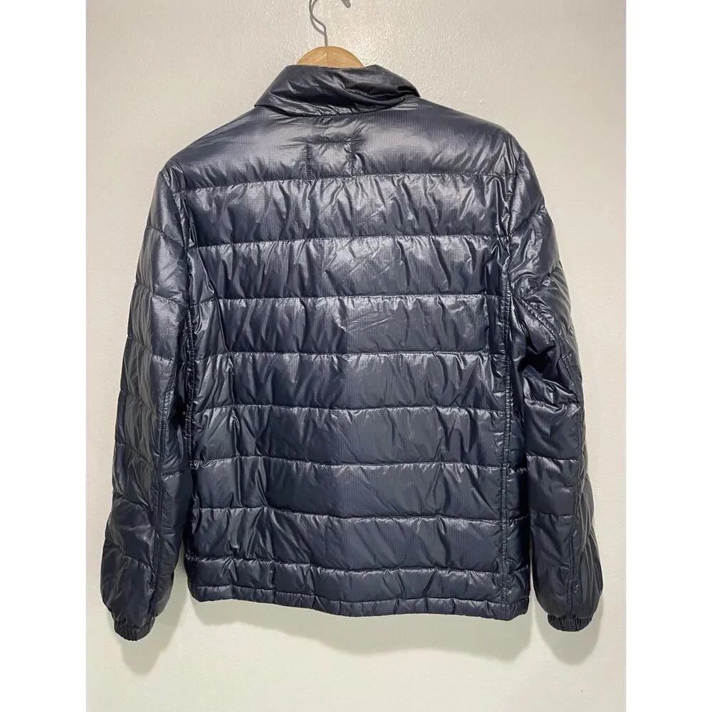 J. Crew quilted Down jacket puffer outerwear sport black winter men M